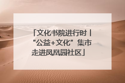文化书院进行时丨“公益+文化”集市走进凤凰园社区