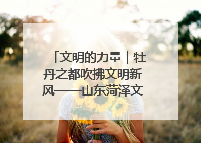 文明的力量｜牡丹之都吹拂文明新风——山东菏泽文明创建一线见闻