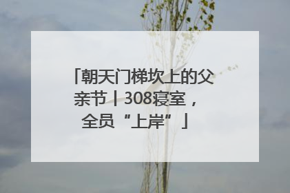 朝天门梯坎上的父亲节丨308寝室，全员“上岸”