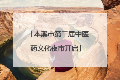 本溪市第二届中医药文化夜市开启