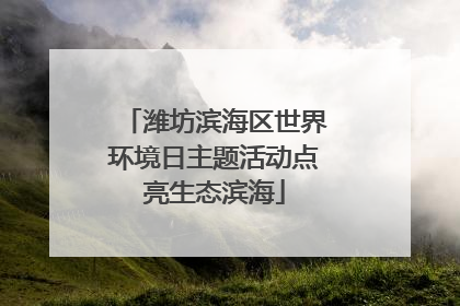 潍坊滨海区世界环境日主题活动点亮生态滨海