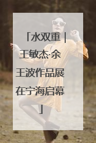 水双重｜王敏杰·余王波作品展在宁海启幕