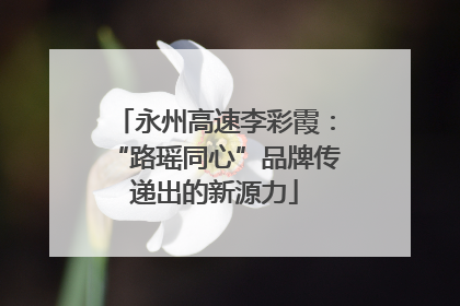永州高速李彩霞：“路瑶同心”品牌传递出的新源力