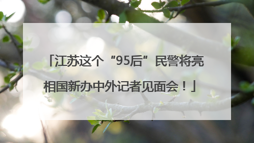 江苏这个“95后”民警将亮相国新办中外记者见面会！