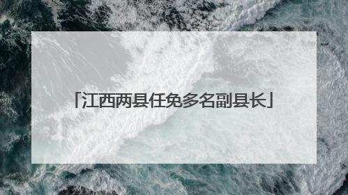 江西两县任免多名副县长