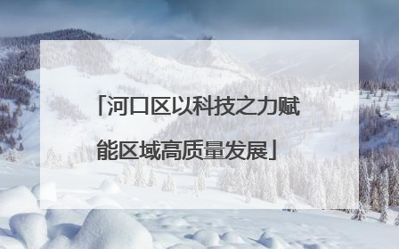 河口区以科技之力赋能区域高质量发展