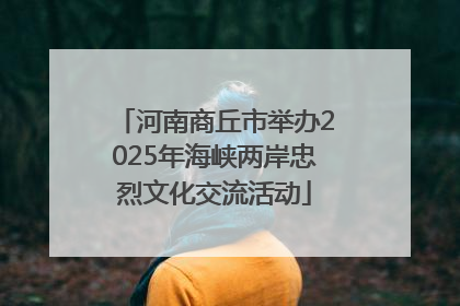 河南商丘市举办2025年海峡两岸忠烈文化交流活动