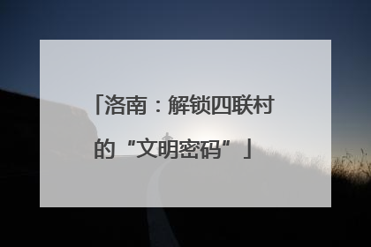 洛南：解锁四联村的“文明密码”