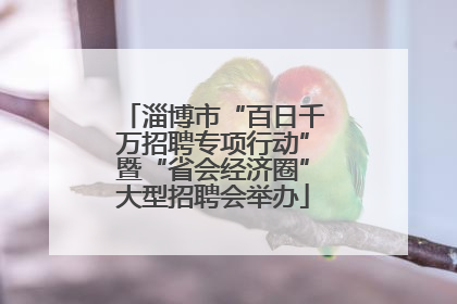淄博市“百日千万招聘专项行动”暨“省会经济圈”大型招聘会举办