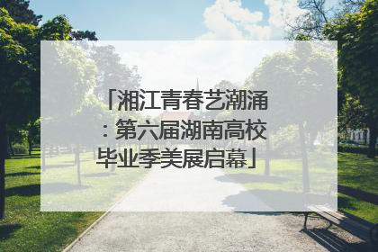 湘江青春艺潮涌：第六届湖南高校毕业季美展启幕