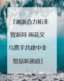 湘浙合力拓非贸新局 雨花义乌携手共建中非贸易新通道