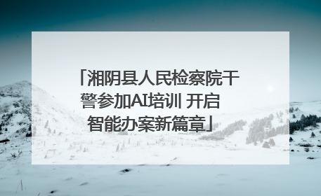 湘阴县人民检察院干警参加AI培训 开启智能办案新篇章