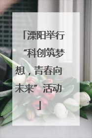 溧阳举行“科创筑梦想，青春向未来”活动