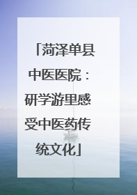 菏泽单县中医医院：研学游里感受中医药传统文化