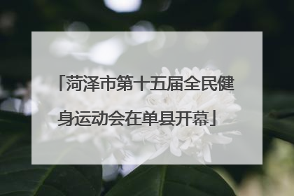 菏泽市第十五届全民健身运动会在单县开幕