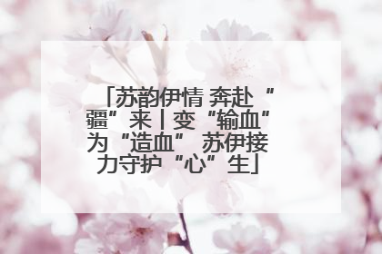 苏韵伊情 奔赴“疆”来丨变“输血”为“造血” 苏伊接力守护“心”生