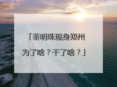 董明珠现身郑州 为了啥？干了啥？