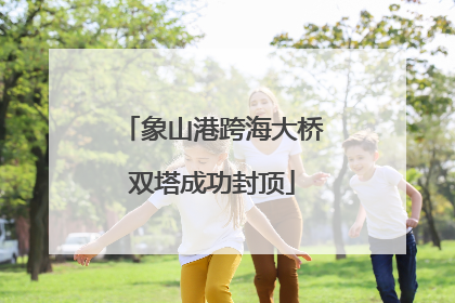 象山港跨海大桥双塔成功封顶