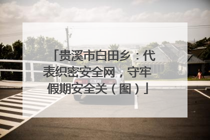 贵溪市白田乡：代表织密安全网，守牢假期安全关（图）
