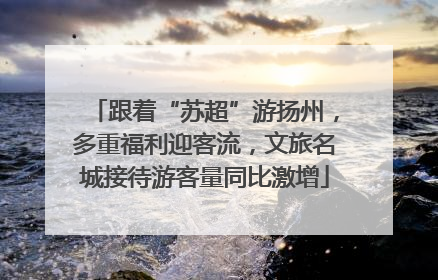 跟着“苏超”游扬州，多重福利迎客流，文旅名城接待游客量同比激增