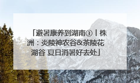避暑康养到湖南③丨株洲：炎陵神农谷&茶陵花湖谷 夏日消暑好去处