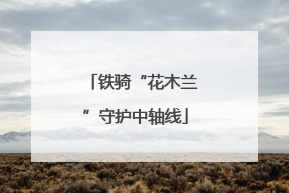铁骑“花木兰”守护中轴线