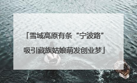 雪域高原有条“宁波路” 吸引藏族姑娘萌发创业梦