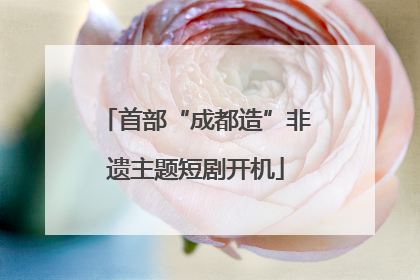 首部“成都造”非遗主题短剧开机