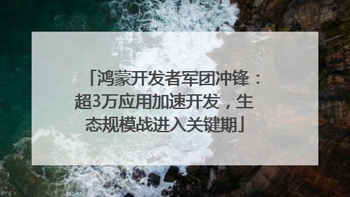 鸿蒙开发者军团冲锋：超3万应用加速开发，生态规模战进入关键期