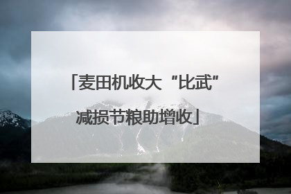 麦田机收大“比武” 减损节粮助增收