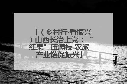 （乡村行·看振兴）山西长治上党：“红果”压满枝 农旅产业链促振兴