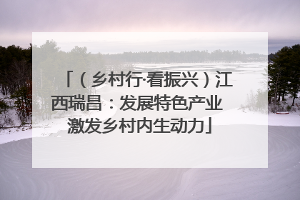 （乡村行·看振兴）江西瑞昌：发展特色产业 激发乡村内生动力