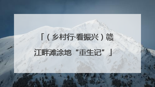 （乡村行·看振兴）赣江畔滩涂地“重生记”