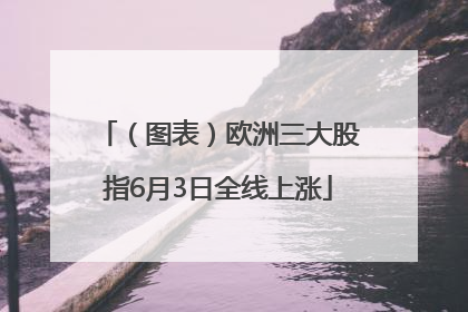 （图表）欧洲三大股指6月3日全线上涨