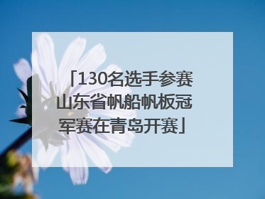 130名选手参赛 山东省帆船帆板冠军赛在青岛开赛