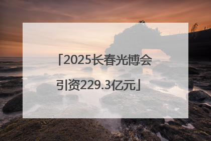 2025长春光博会引资229.3亿元