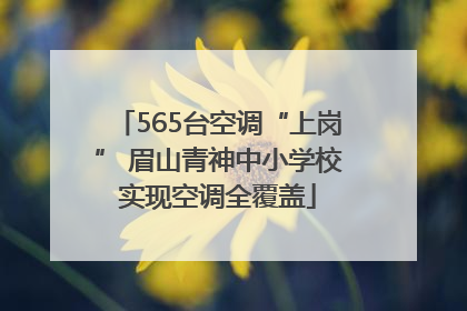 565台空调“上岗” 眉山青神中小学校实现空调全覆盖