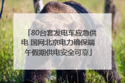 80台套发电车应急供电 国网北京电力确保端午假期供电安全可靠